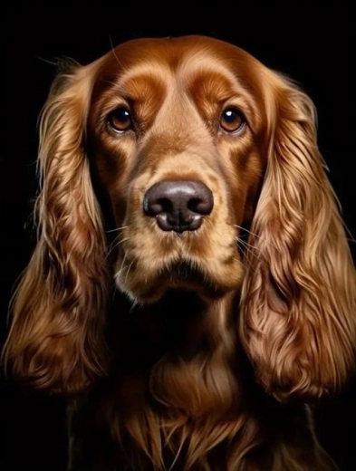 Diamond painting Irish Setter 30 × 40 cm