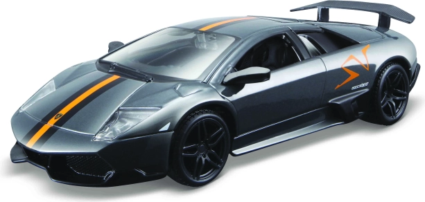 Bburago Hobby – Lamborghini Murciélago LP 670-4 SV, pelēka metāliska krāsa 1:32