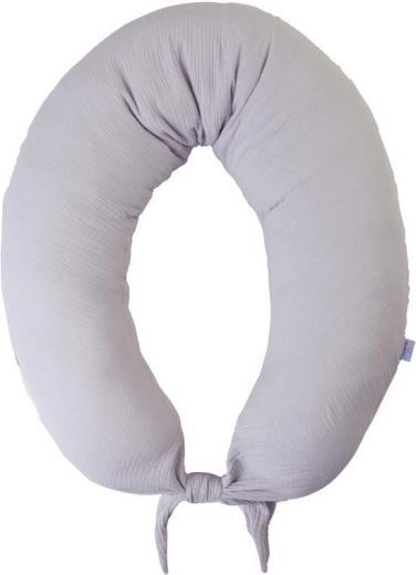 Babymatex muslīna zīdīšanas spilvens Moon gaiši pelēks 260 cm
