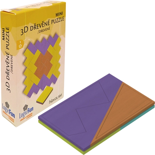 Mini 3D koka galvasmežģi – vairāki veidi