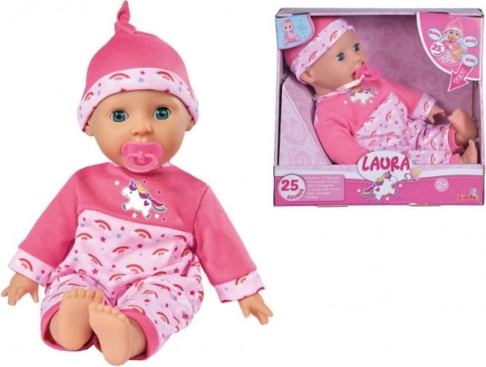 Leļe Laura ar bērnu skaņām