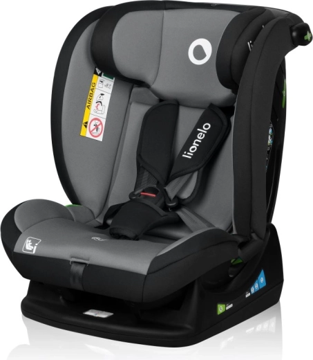Lionelo Izzy i-Size bērnu autokrēsliņš 40–150 cm Black Grey