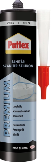 White sanitary silicone 280 ml
