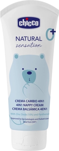 Chicco Natural Sensation protective baby bottom cream with zinc and panthenol 100 ml