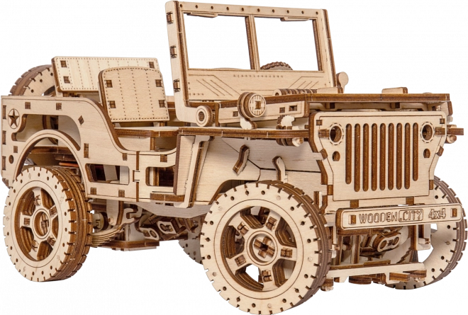 Koka 4x4 džipa modelis – 570 detaļas