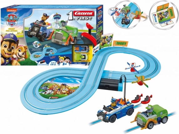 Carrera First Paw Patrol slot car track 2.4 m
