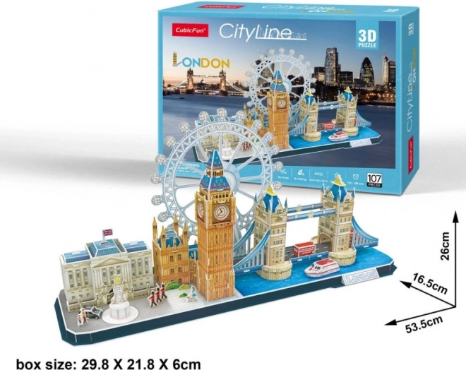 3D puzle City Line Londona