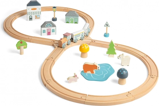 Wooden Forest Train Set