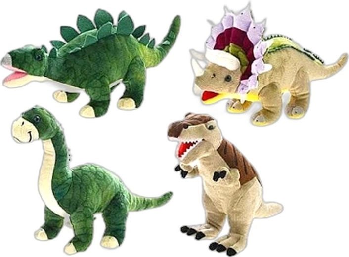 Dinoworld plush dinosaur 37 cm (4 types) - 1 piece