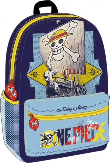 One Piece skolas mugursoma ar priekšējo kabatu