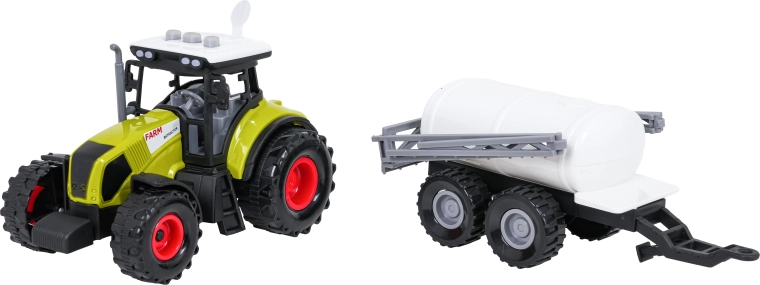Traktors ar cisternas piekabi