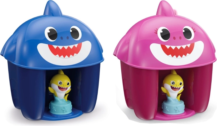 Clemmy spainītis BABY SHARK – mīkstie celtniecības kluči pašiem mazākajiem