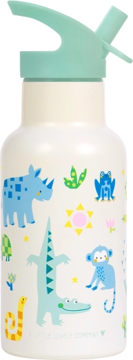 A Little Lovely Company stainless steel jungle drinking bottle