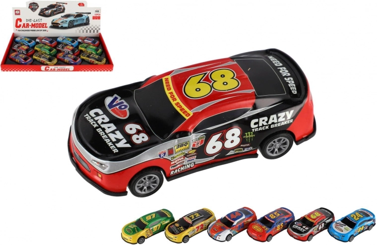 Racing Toy Car with Pull-Back Mechanism 10 cm