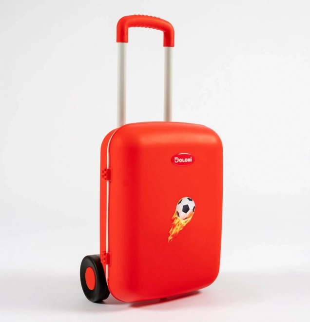 Children's rolling travel suitcase Doloni – red