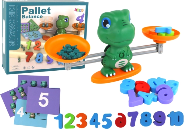 Educational game dinosaur – balancing scale and learning math
