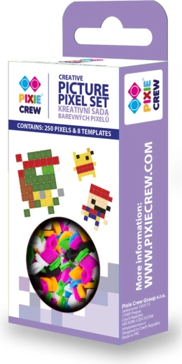 PIXIE CREW radošais pikseļu komplekts – 250 pikseļi un 8 šabloni