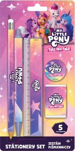 Rakstīšanas piederumu komplekts 5 gab. ar MY LITTLE PONY motīvu