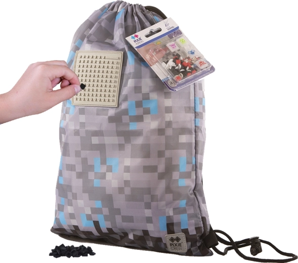 Pixie Crew mugursoma-maiss Minecraft pelēki zils