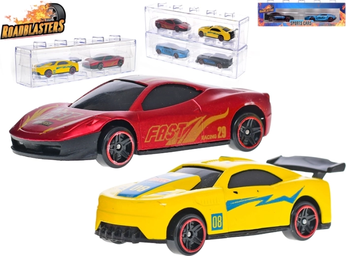 Roadblasters metāla sacīkšu auto komplekts 7 cm kastītē