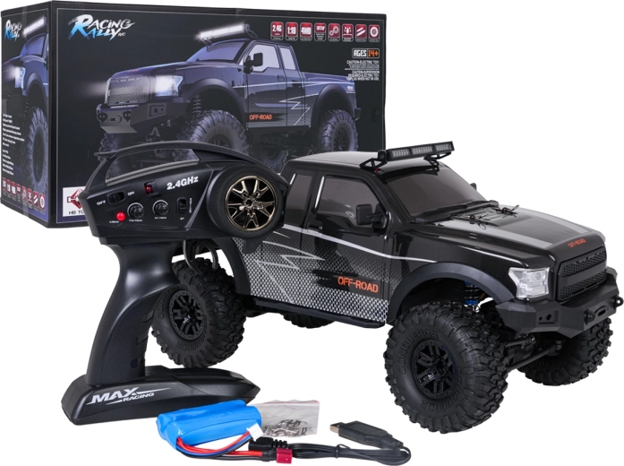 Apvidus RC auto Climbing beast 4x4 1:10 melns