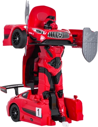 Car transforming into a robot