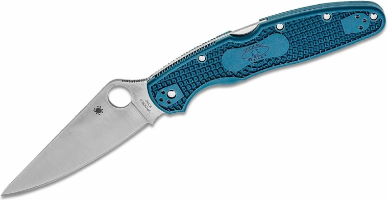 Spyderco Police 4 Lightweight salokāms kabatas nazis K390, zils FRN rokturis