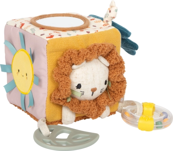 Small foot fabric activity cube little lion with activities