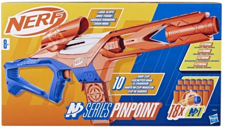 Nerf N Series Pinpoint precīzs blāsters ar magazīnu un tēmēkli