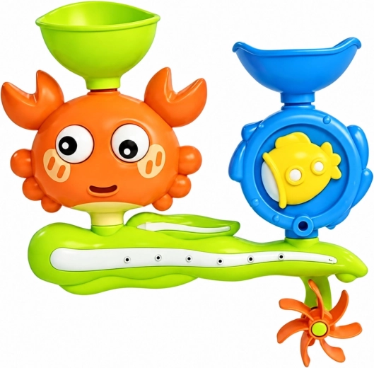 Water-powered moving elements
