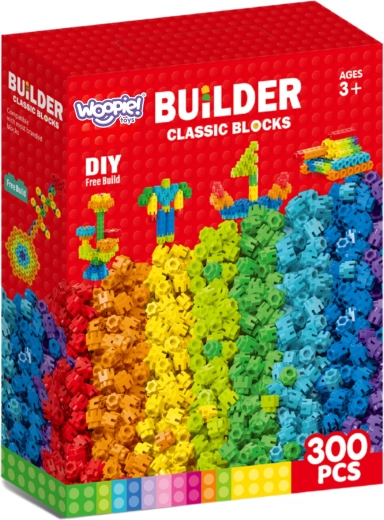 300 colorful pieces for creative play
