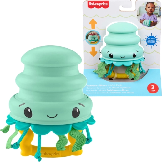 Sensory Jellyfish Rattle with Silicone Spring FISHER-PRICE