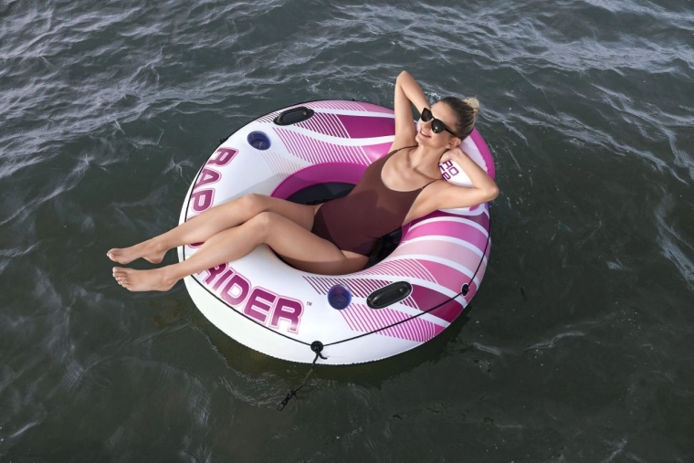 Piepūšamais peldriņķis HYDRO-FORCE RAPID RIDER rozā 135 cm
