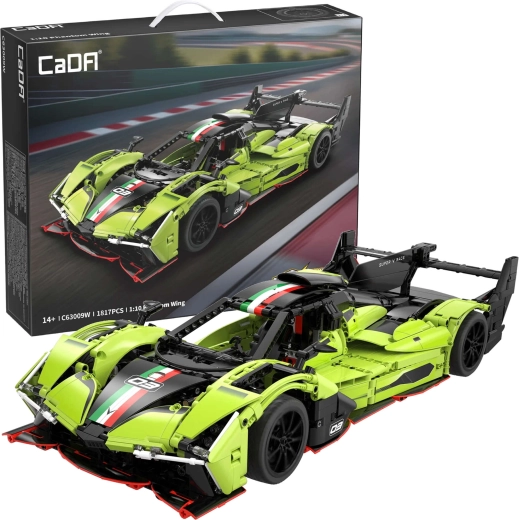 CaDA building kit racing car PHANTOM WING 1:10, 1817 pieces, green