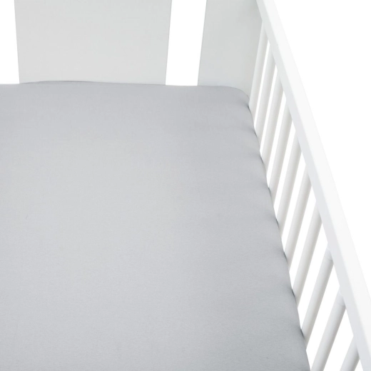Jersey fitted sheet for baby crib NEW BABY 120 × 60 cm grey