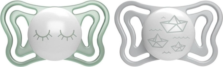 Chicco Physio Light nakts silikona knupītis 16–36 mēn., 2 gab.