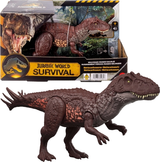 Interaktīvs Jurassic World dinozaurs Metriacanthosaurus ar skaņu un gaismu Mattel