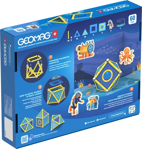 Magnetic building from 60 pieces