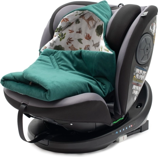 Siltināts autokrēsliņa ietinamais pārklājs New Baby green