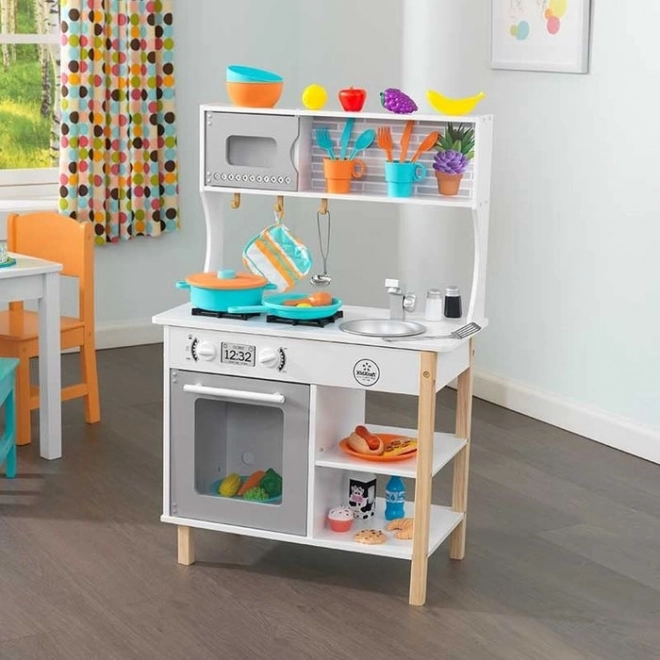 KidKraft koka bērnu rotaļu virtuve ar piederumiem (38 gab.)