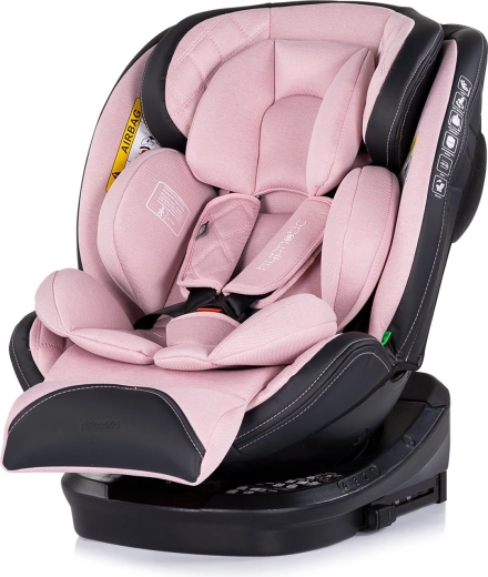Automašīnas sēdeklītis CHIPOLINO Hypnotic i-Size 40–150 cm, ISOFIX, grozāms 360°, Pink Marshmallow