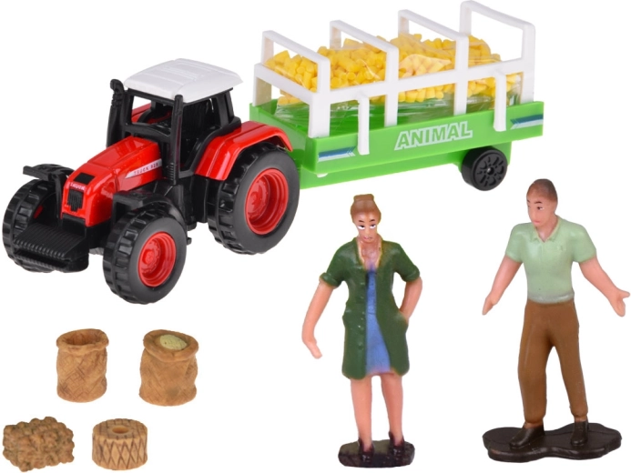 Tractor with trailer for farm scenarios