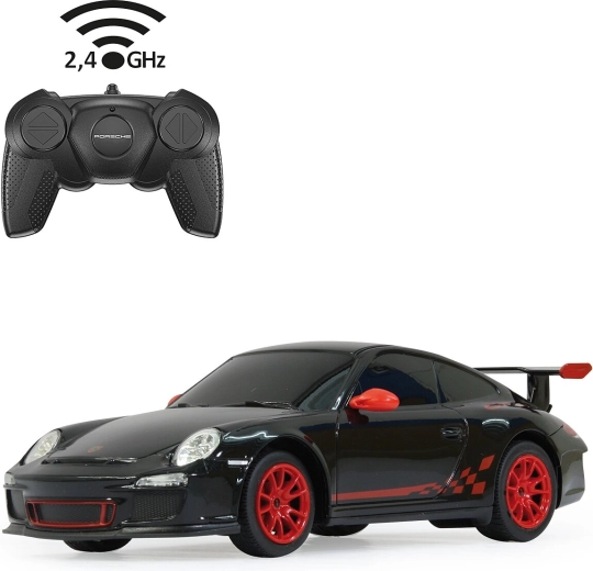 Radiovadāma automašīna Porsche GT3 RS 1:24, melna