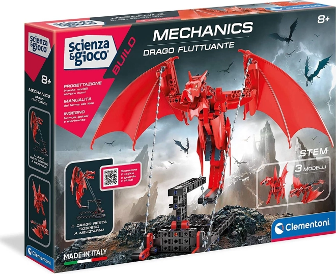 Clementoni Science & Play mehāniskā laboratorija levitējošais pūķis 3 vienā