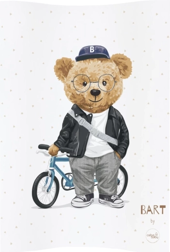 Soft 2-edged changing mat 48 × 70 Fluffy Puffy teddy bear