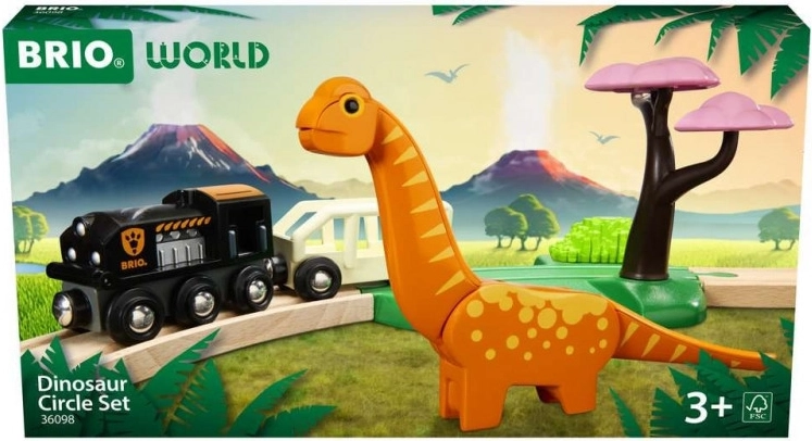 Brio pamata dinozauru vilcieniņtrase