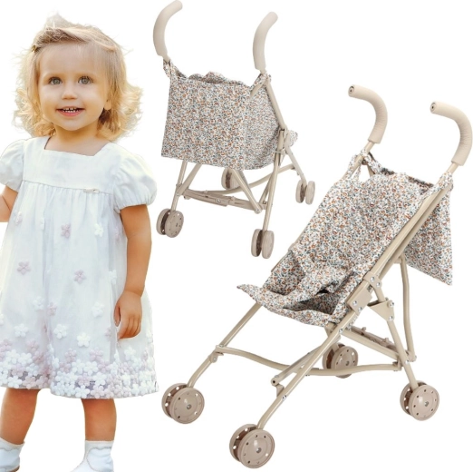 Woopie Vintage Flower doll stroller