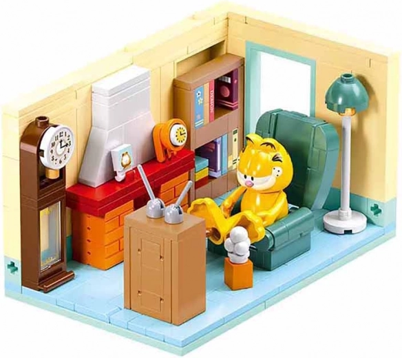 Sluban Garfield viesistabā – konstruktors