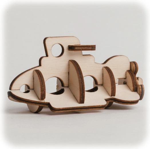 CuteWood koka 3D puzle Zemūdene