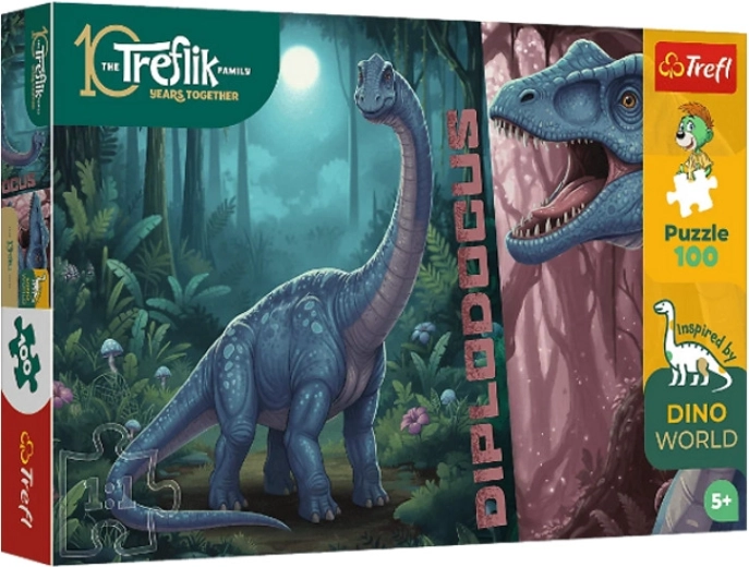 InspiredByDinoWorld Diplodocus puzle 100 gabali